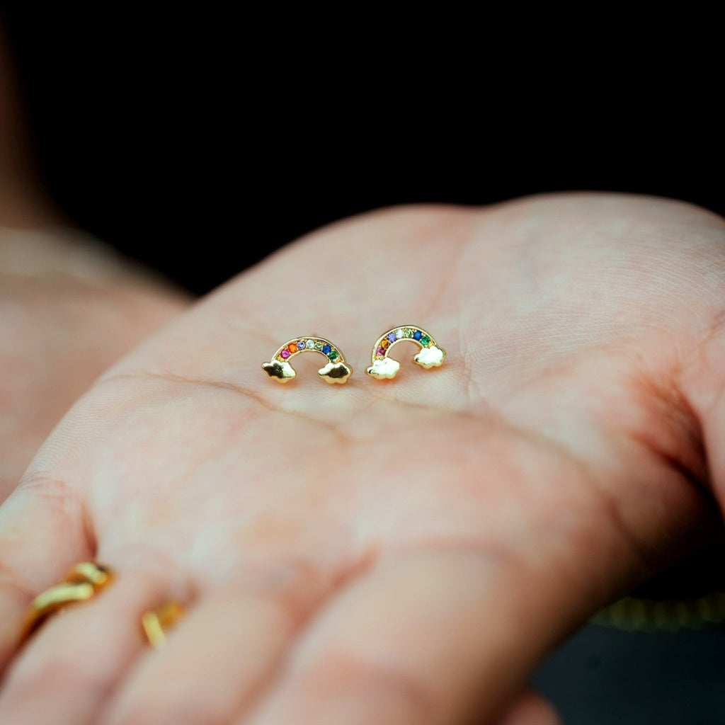 Rainbow Sparkle Studs