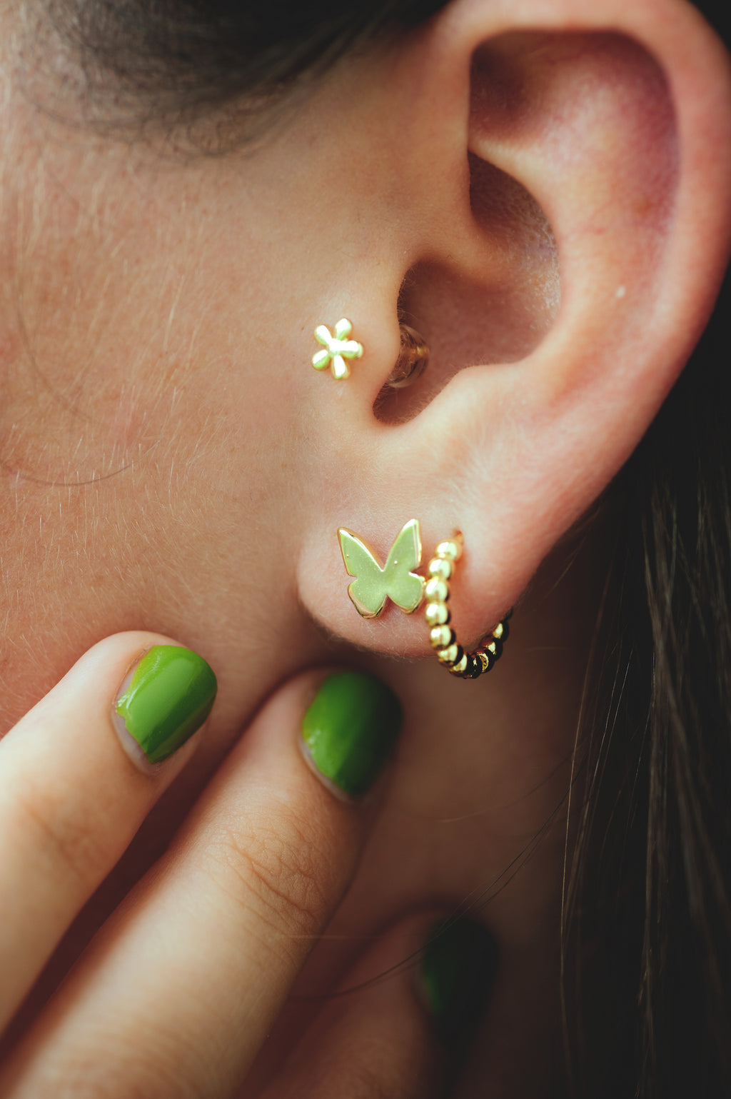 Mini Golden Bead Huggies