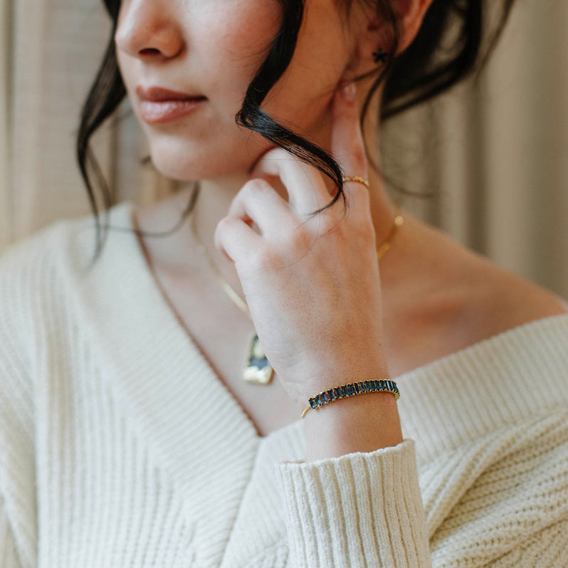 The Astoria Sapphire Line Bracelet