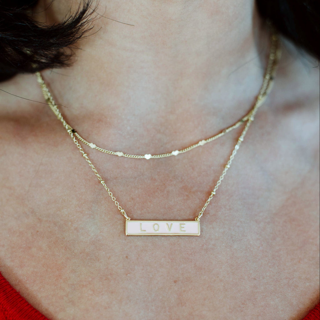 Love Script Necklace