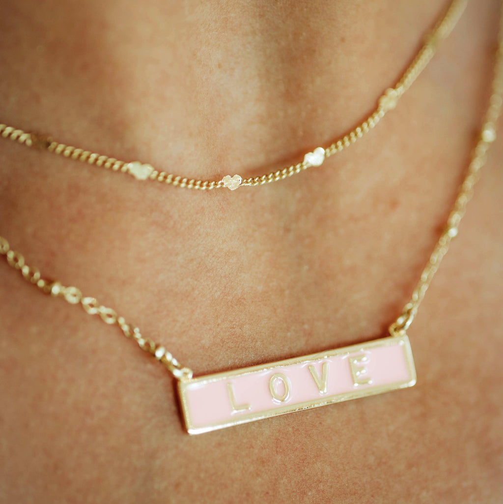Love Script Necklace