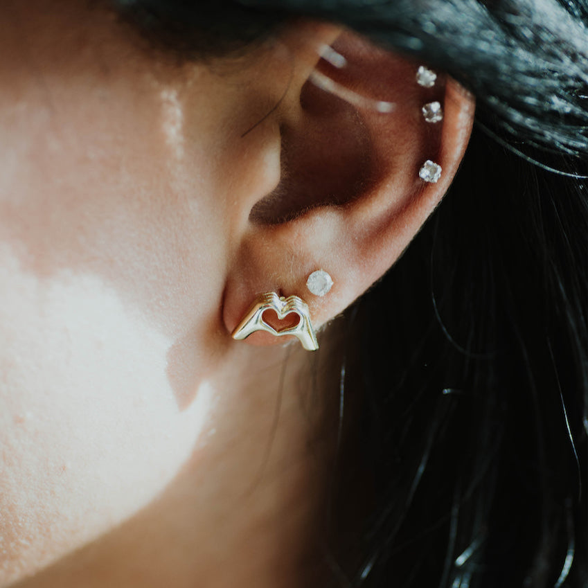 Love Gesture Studs