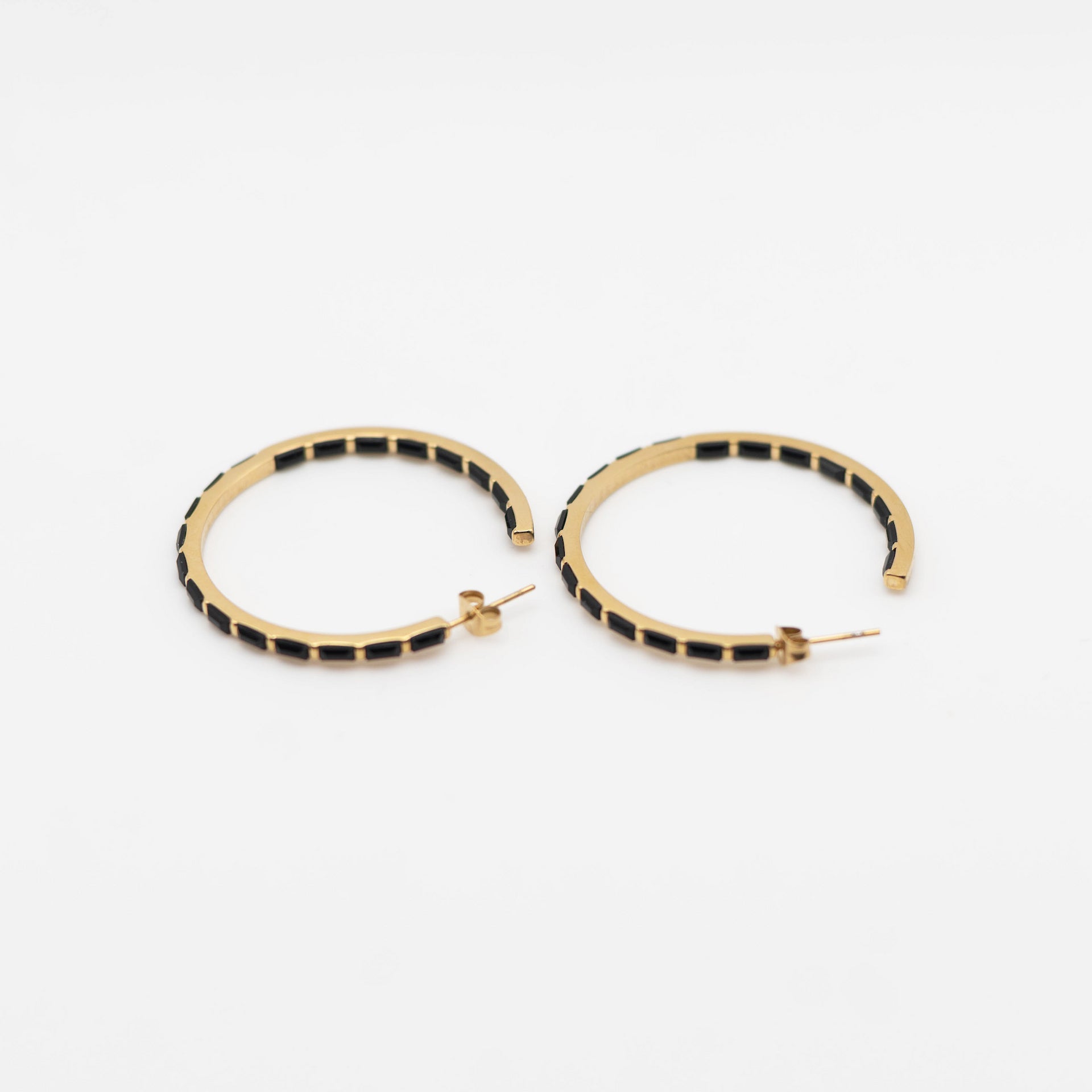Noir Luxe Hoops