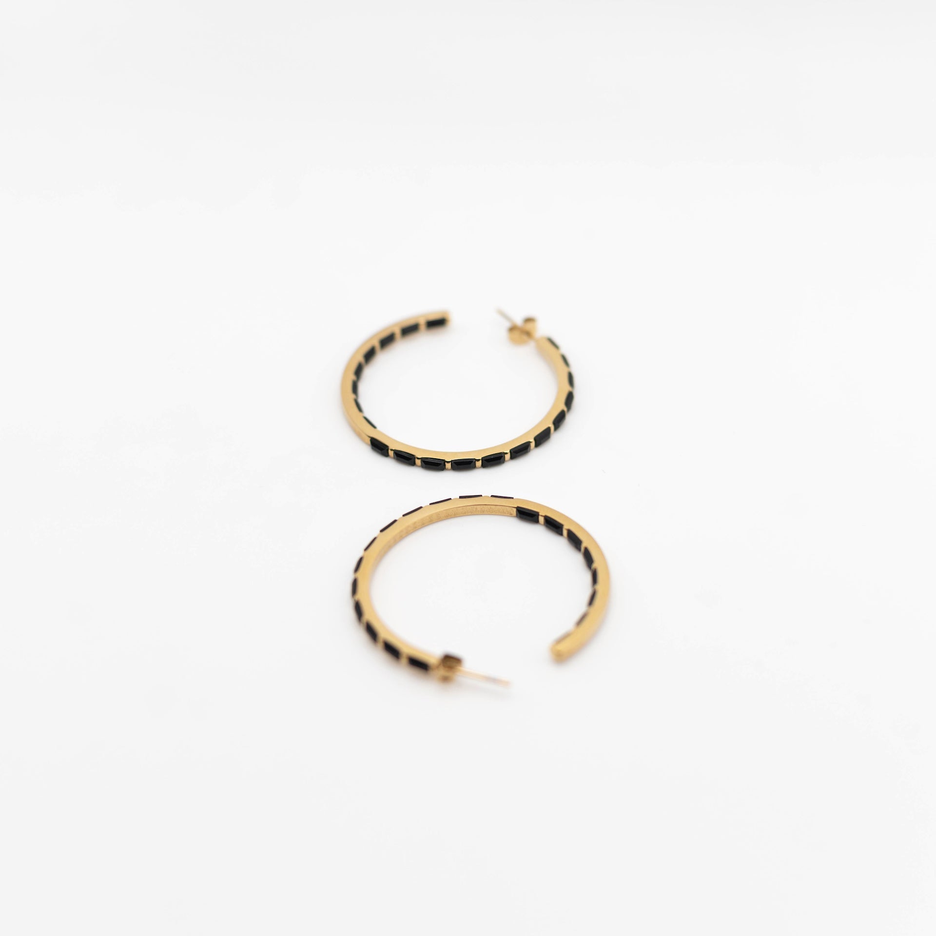 Noir Luxe Hoops