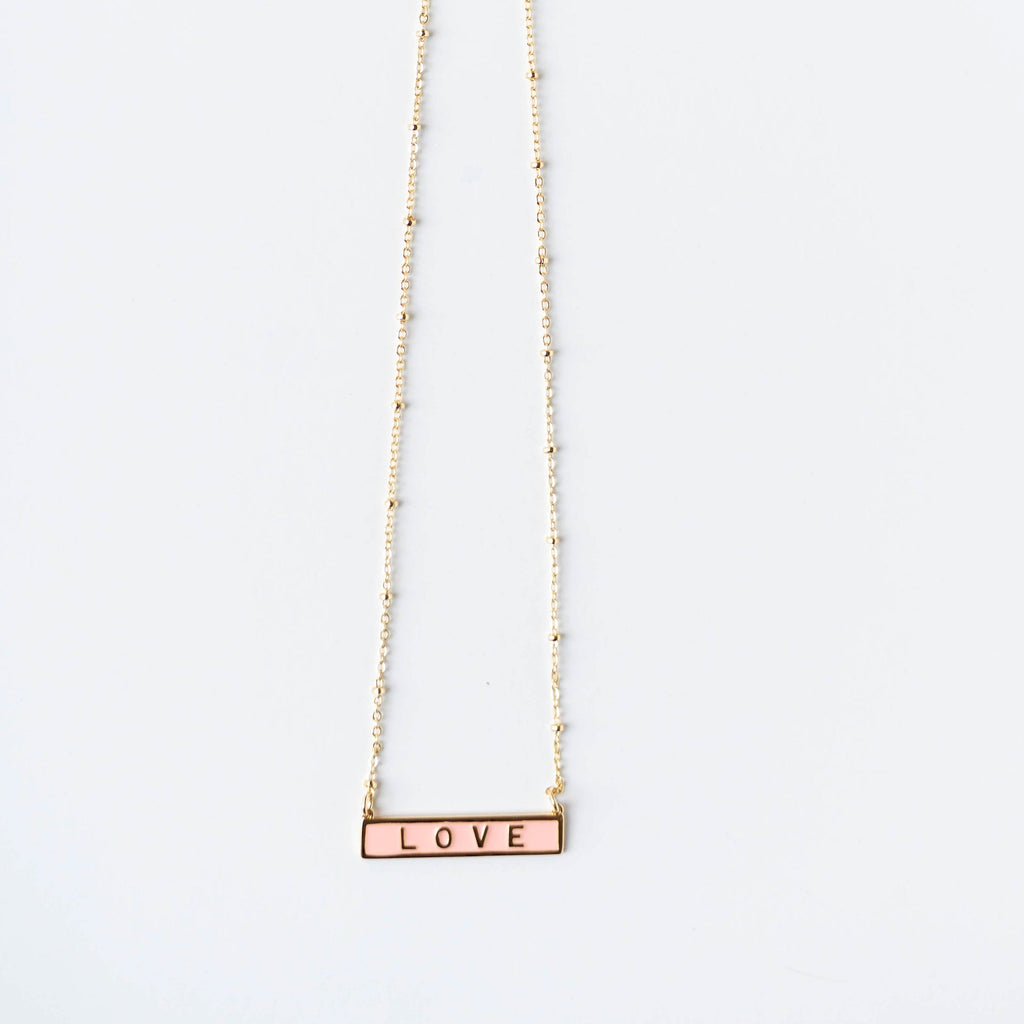 Love Script Necklace