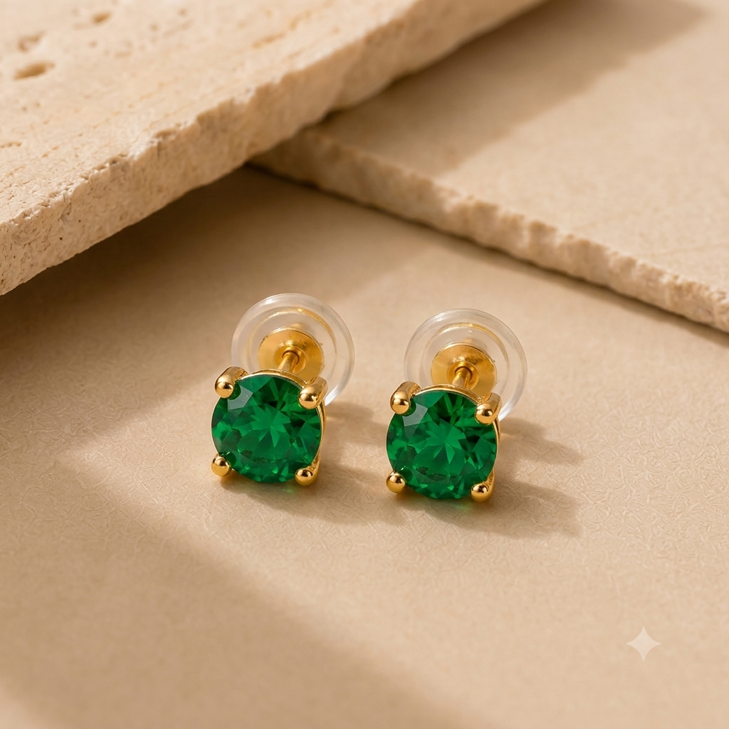 May Birthday Signature Studs