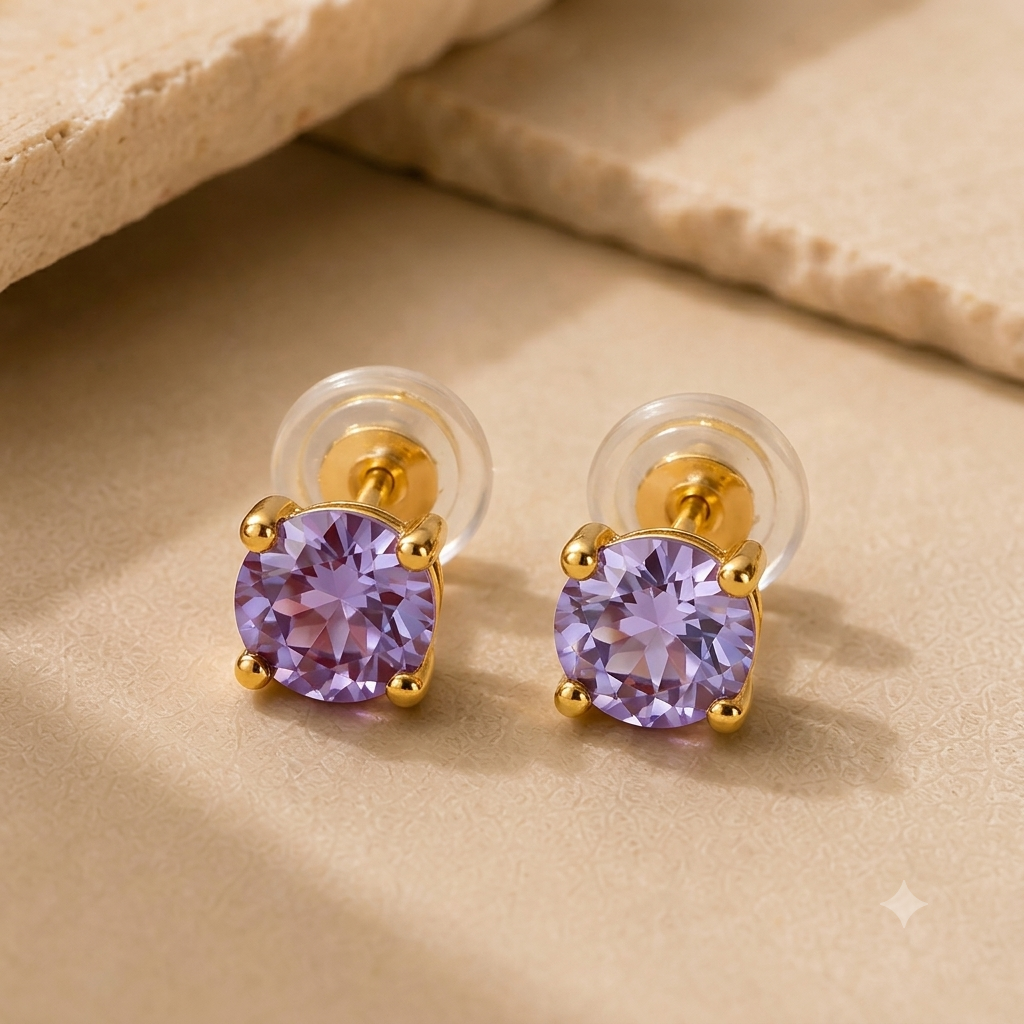 June Birthday Signature Studs