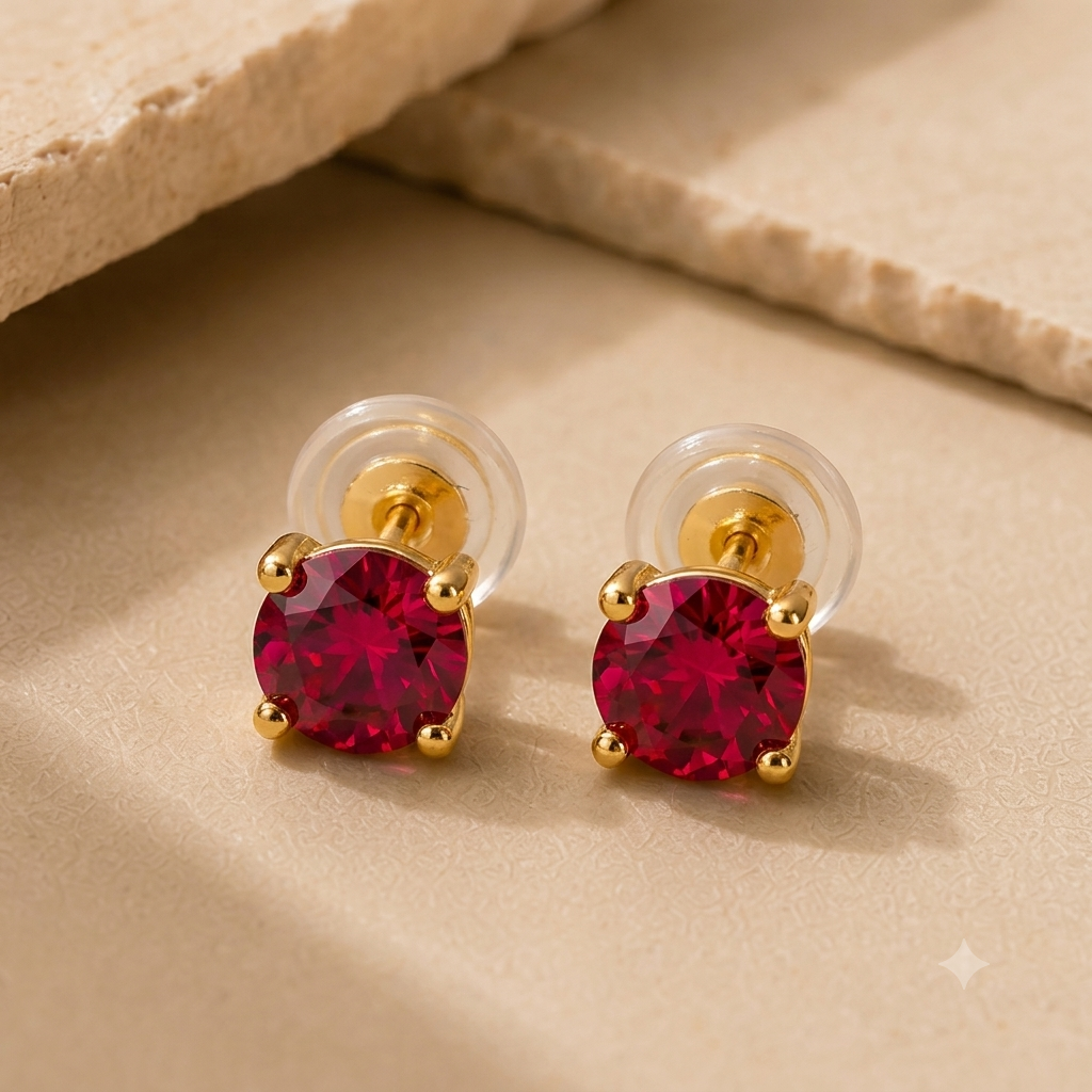 July Birthday Signature Studs