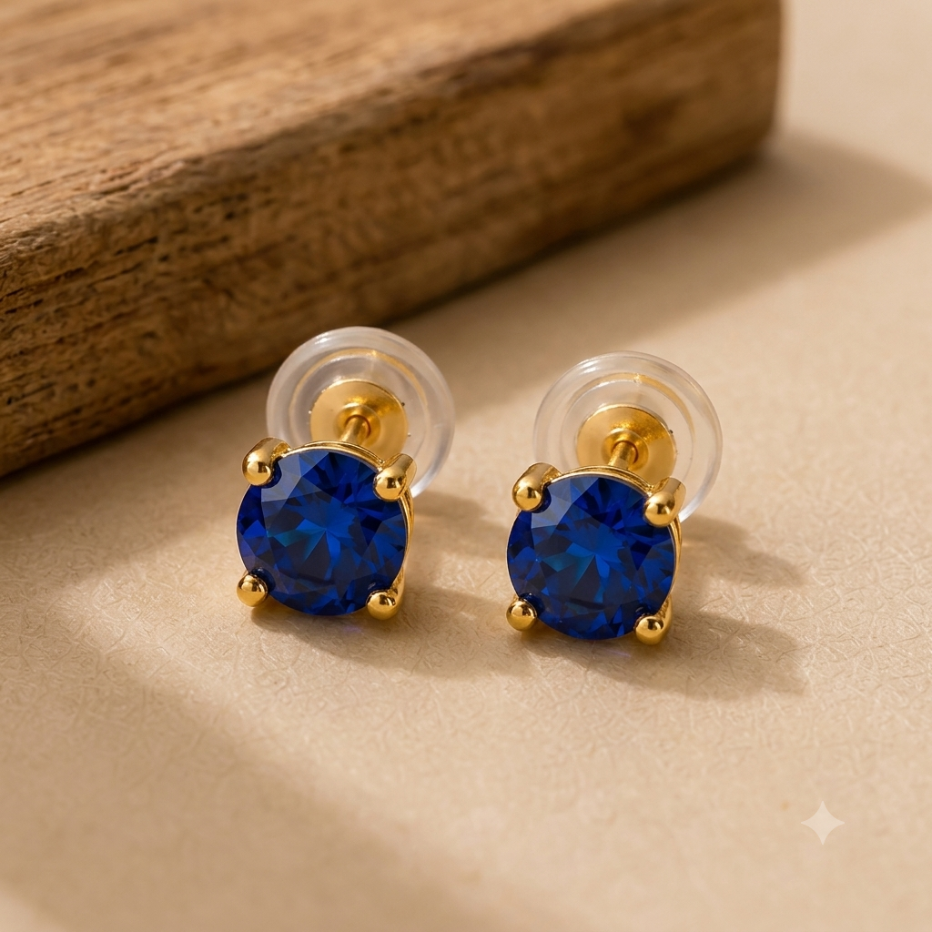September Birthday Signature Studs
