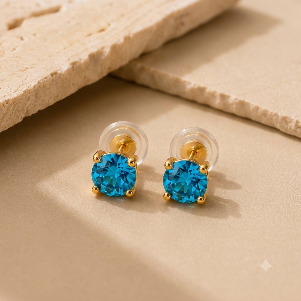 December Birthday Signature Studs