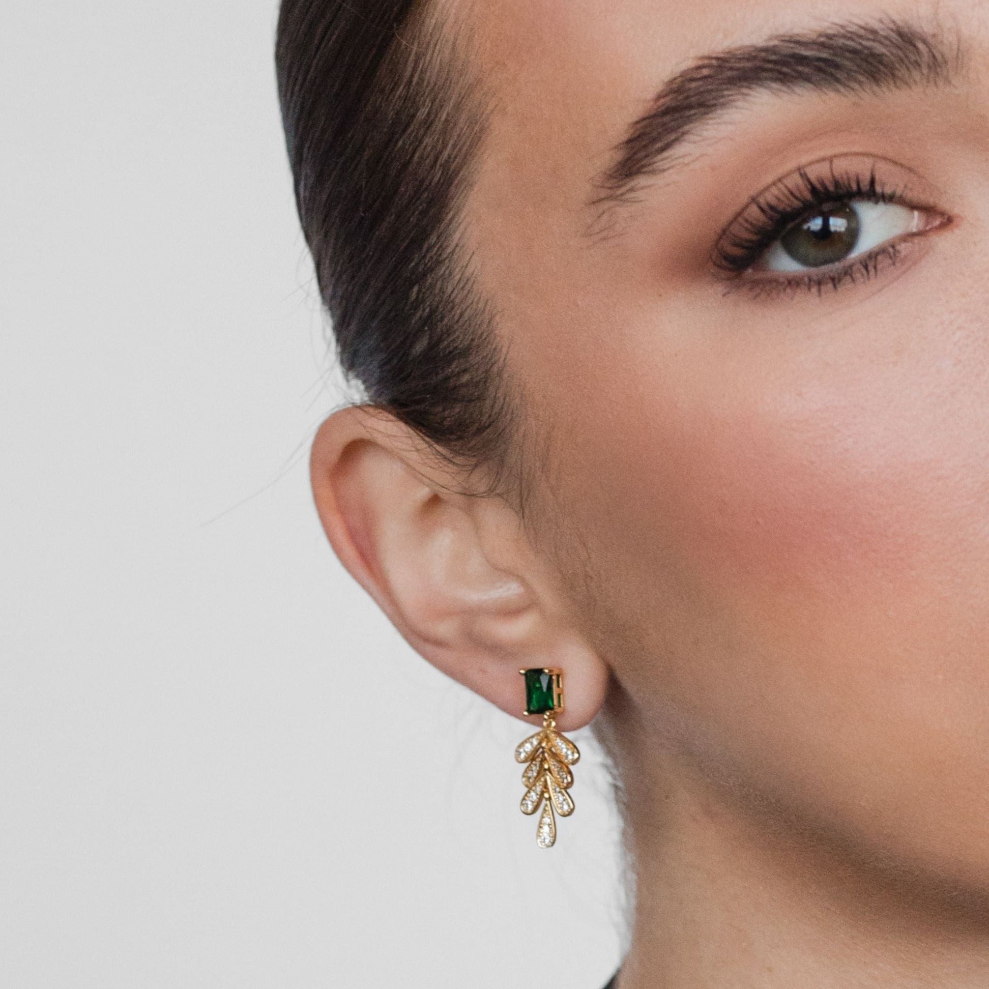 Emerald Luxe Drop Earrings