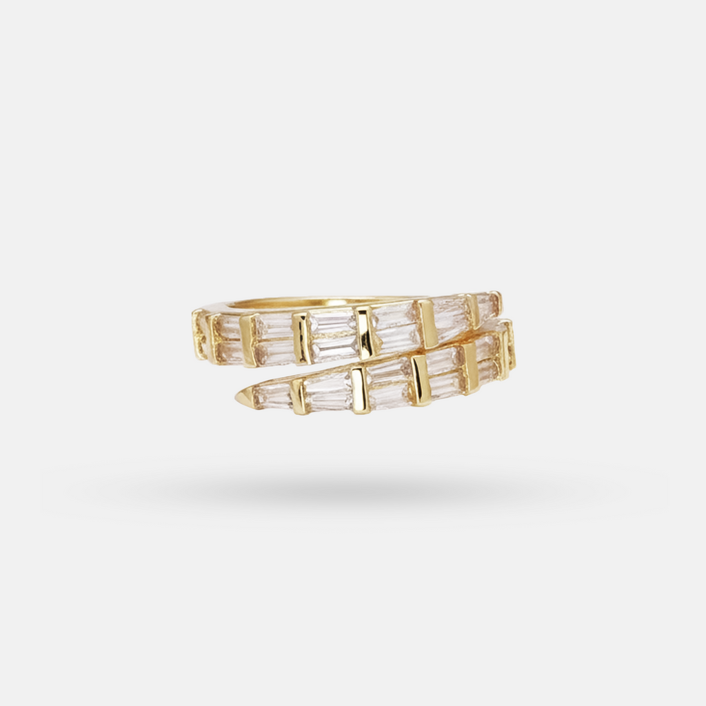 The Astoria Baguette Crest Ring
