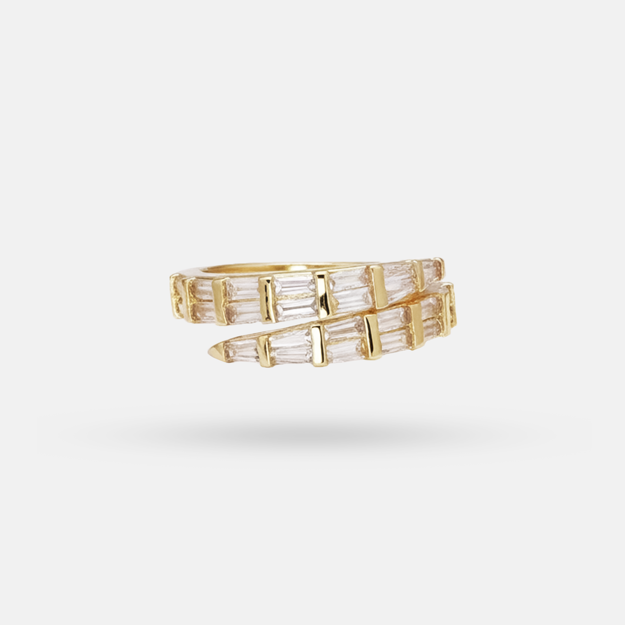 The Astoria Baguette Crest Ring