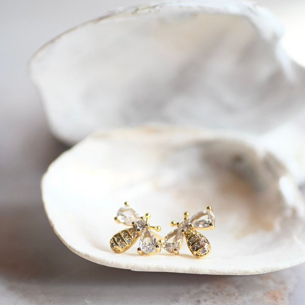 Queen Bee CZ Studs