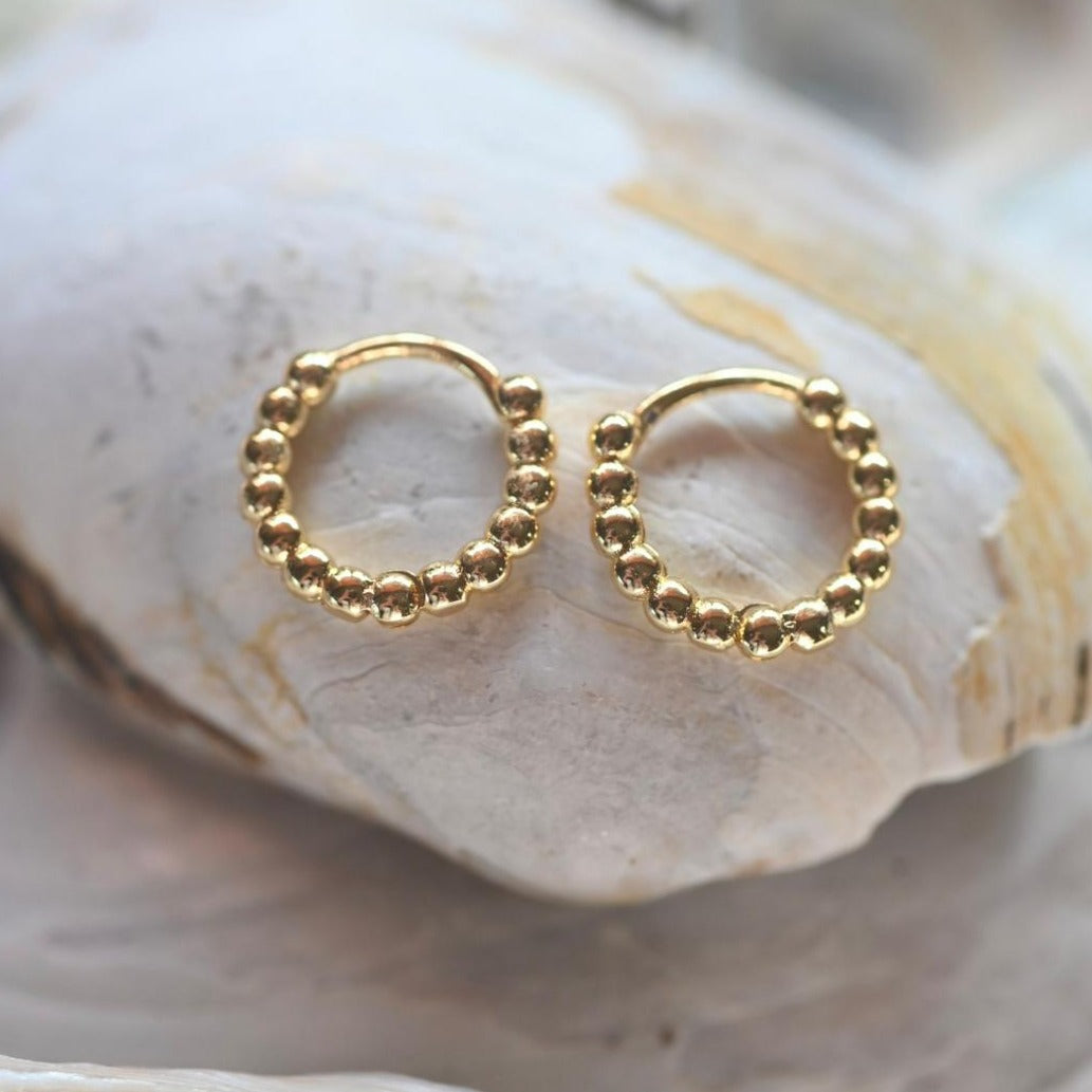 Mini Golden Bead Huggies