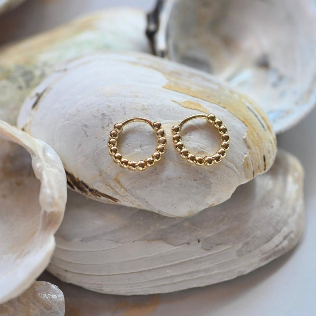 Mini Golden Bead Huggies