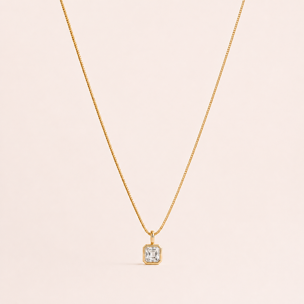 April Birthday Signature Necklace