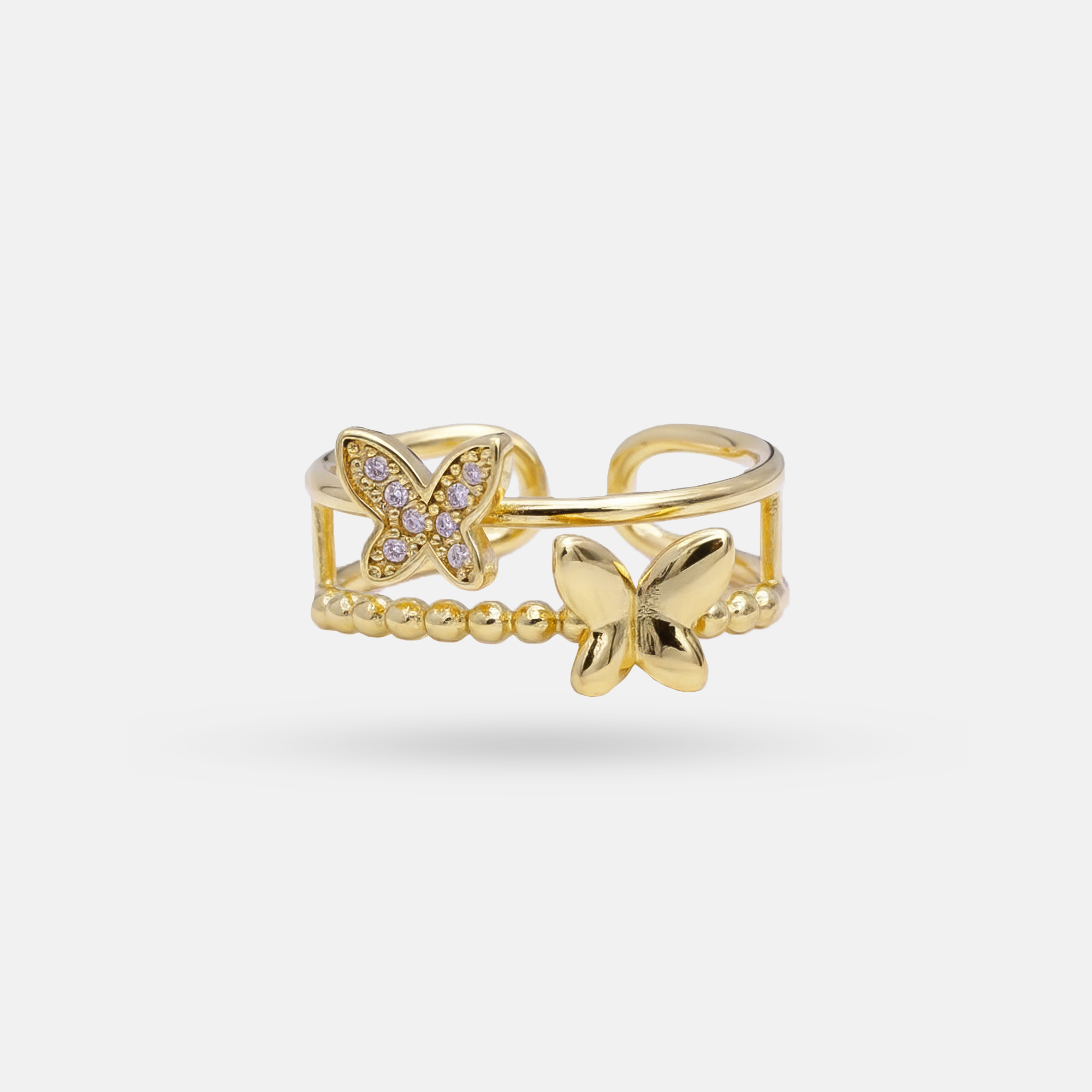 Golden Butterfly Ring