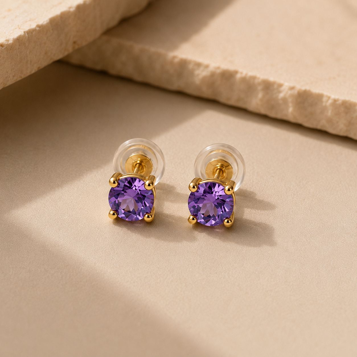 February Birthday Signature Studs
