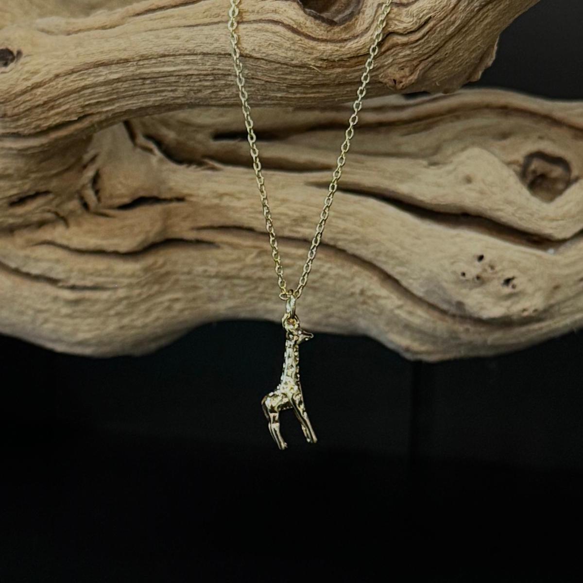 Giraffe Necklace, Giraffe Lover Gift, Giraffe Jewelry, Gold Filled Animal Necklace, Safari Animal Gift, Safari Necklace, Giraffe Pendant