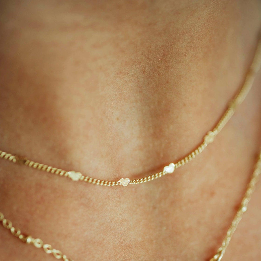 Dainty Heart Layering Chain