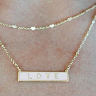 Dainty Heart Chain Necklace, Gold Filled Chain Necklace, Heart Chain Layering Necklace, Gold Filled Heart Chain, Tiny Heart Necklace