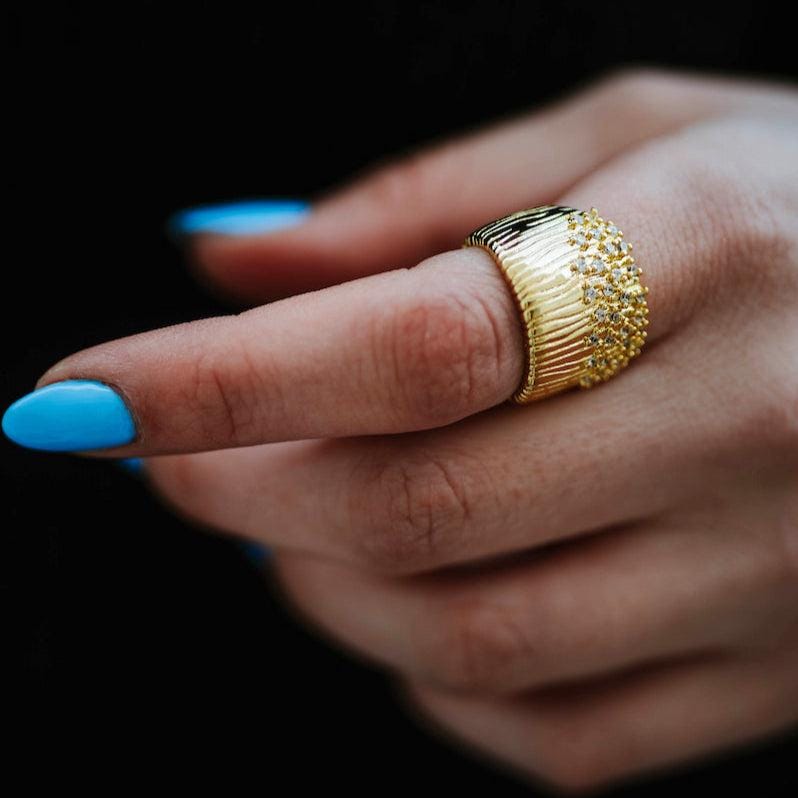 Golden Drip Ring