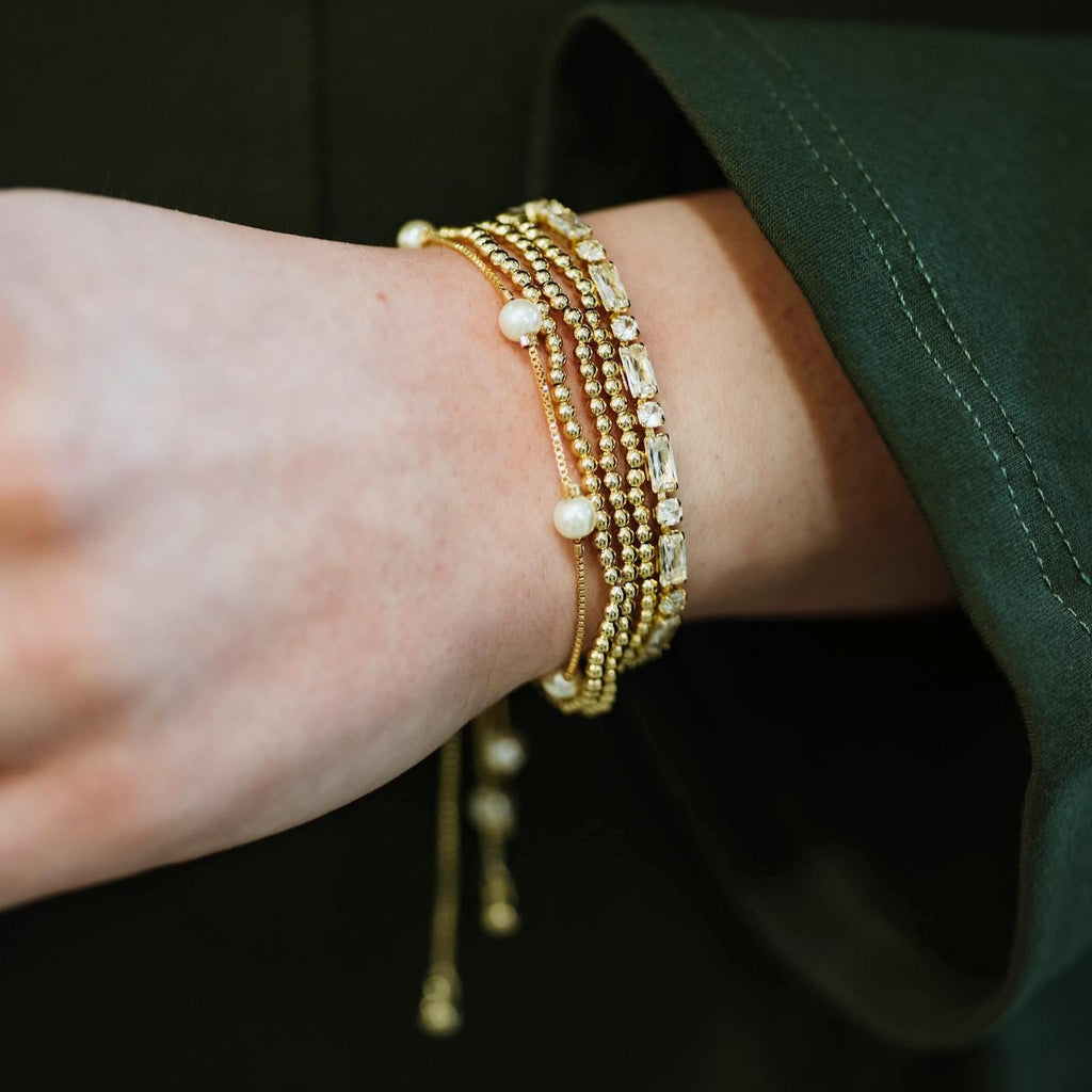 Lunar Harmony Bead Stacking Bracelets