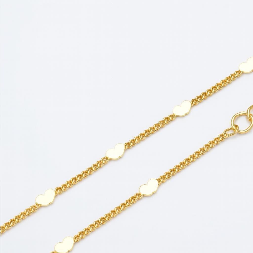 Dainty Heart Chain Necklace, Gold Filled Chain Necklace, Heart Chain Layering Necklace, Gold Filled Heart Chain, Tiny Heart Necklace