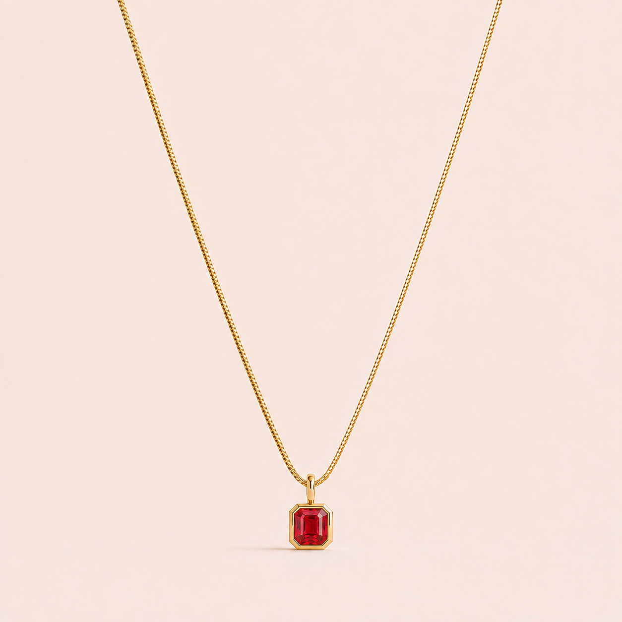 July Birthday Signature Necklace