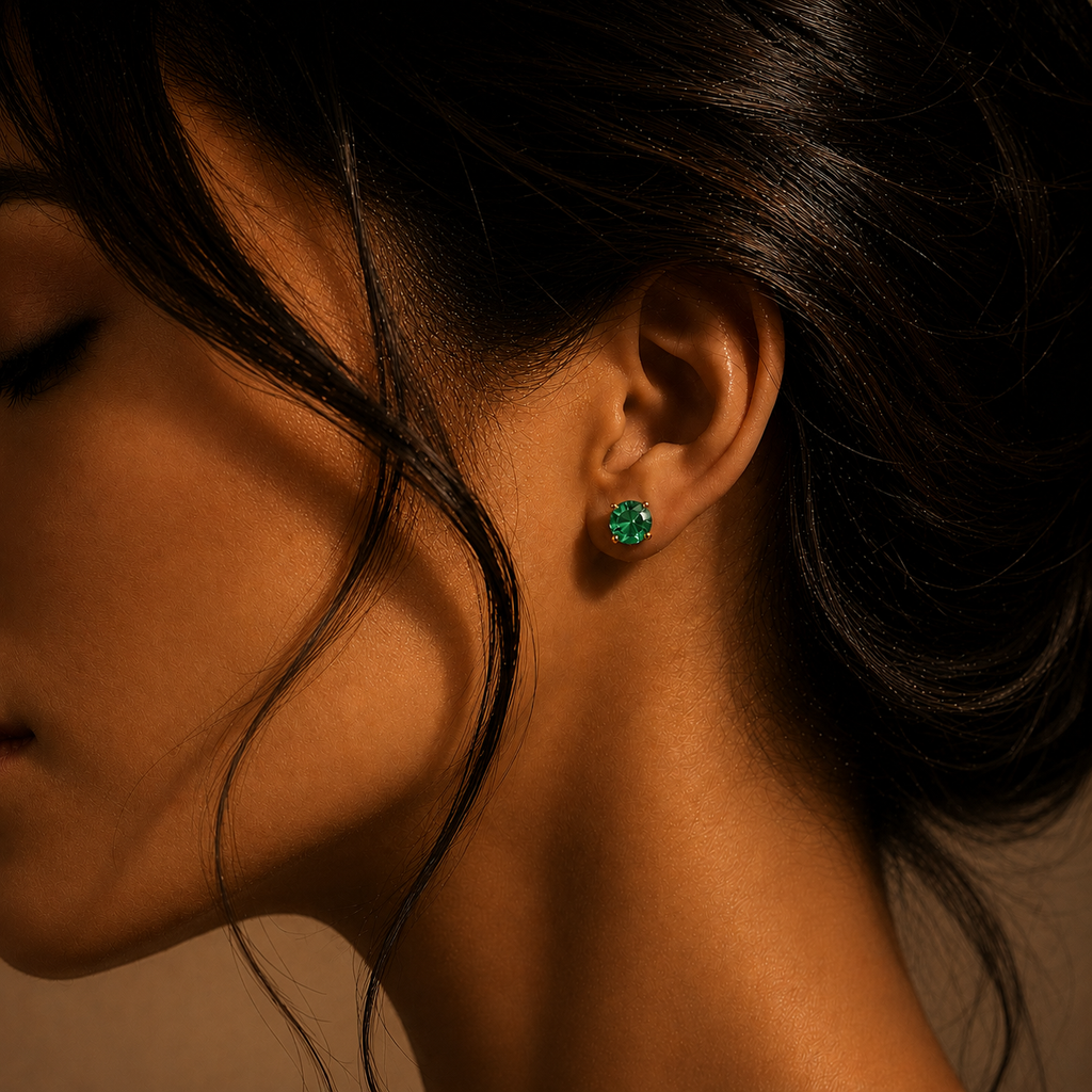 May Birthday Signature Studs