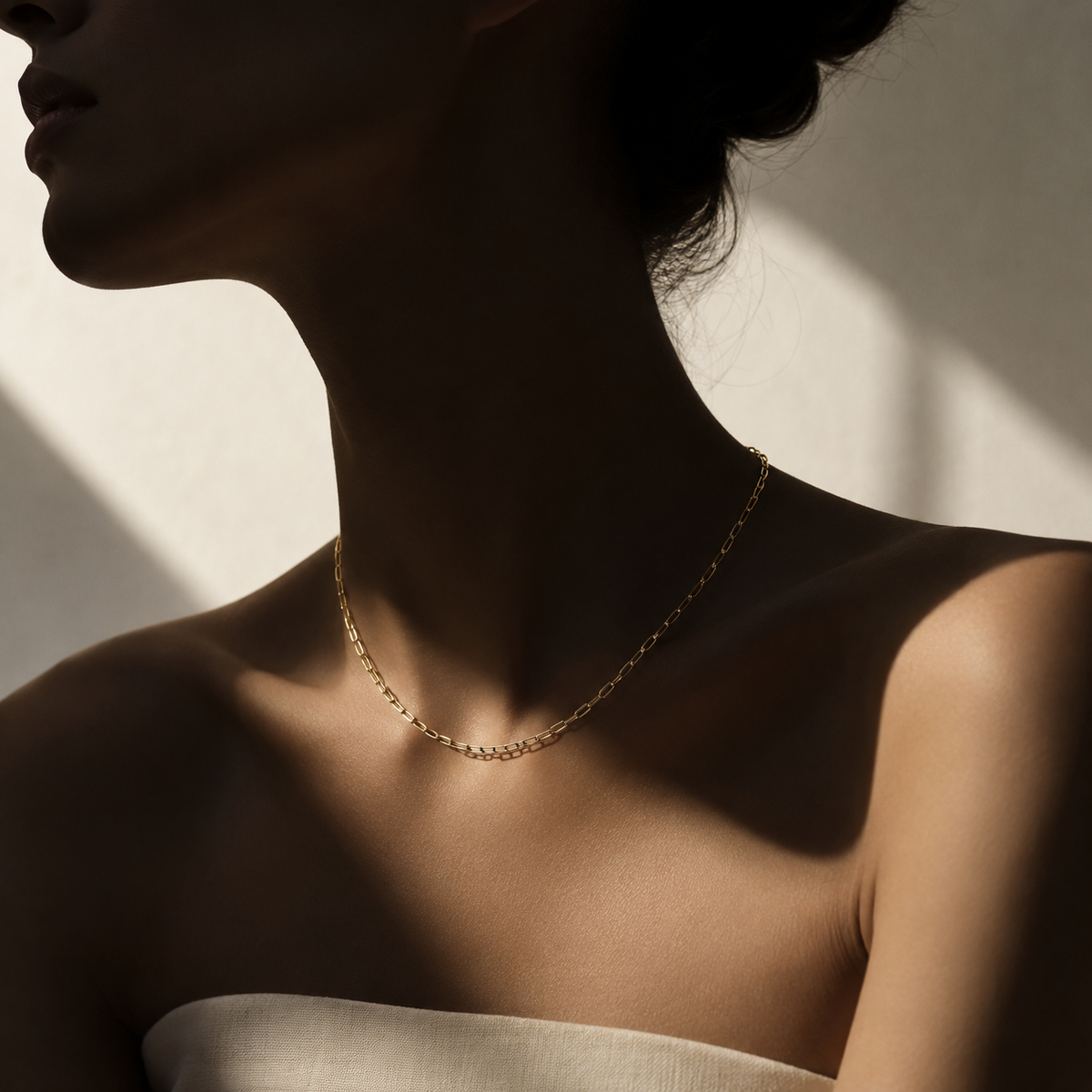 Aureline Paperclip Necklace