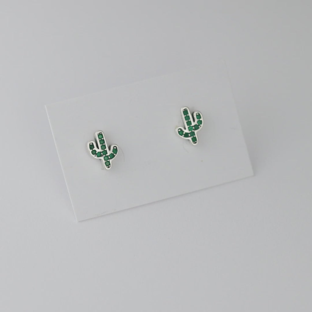 Desert Bloom Cactus Studs