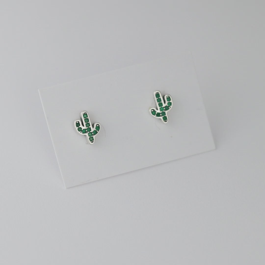 Desert Bloom Cactus Studs