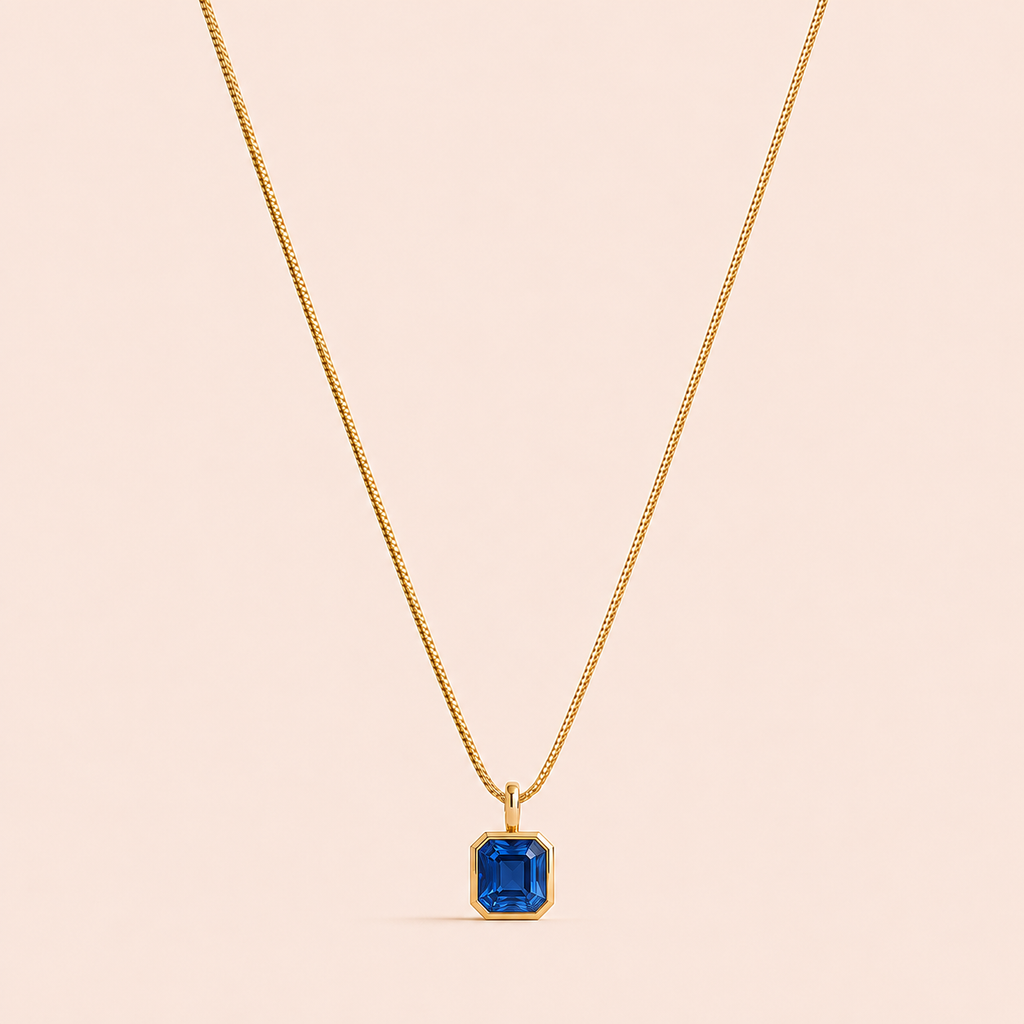 September Birthday Signature Necklace