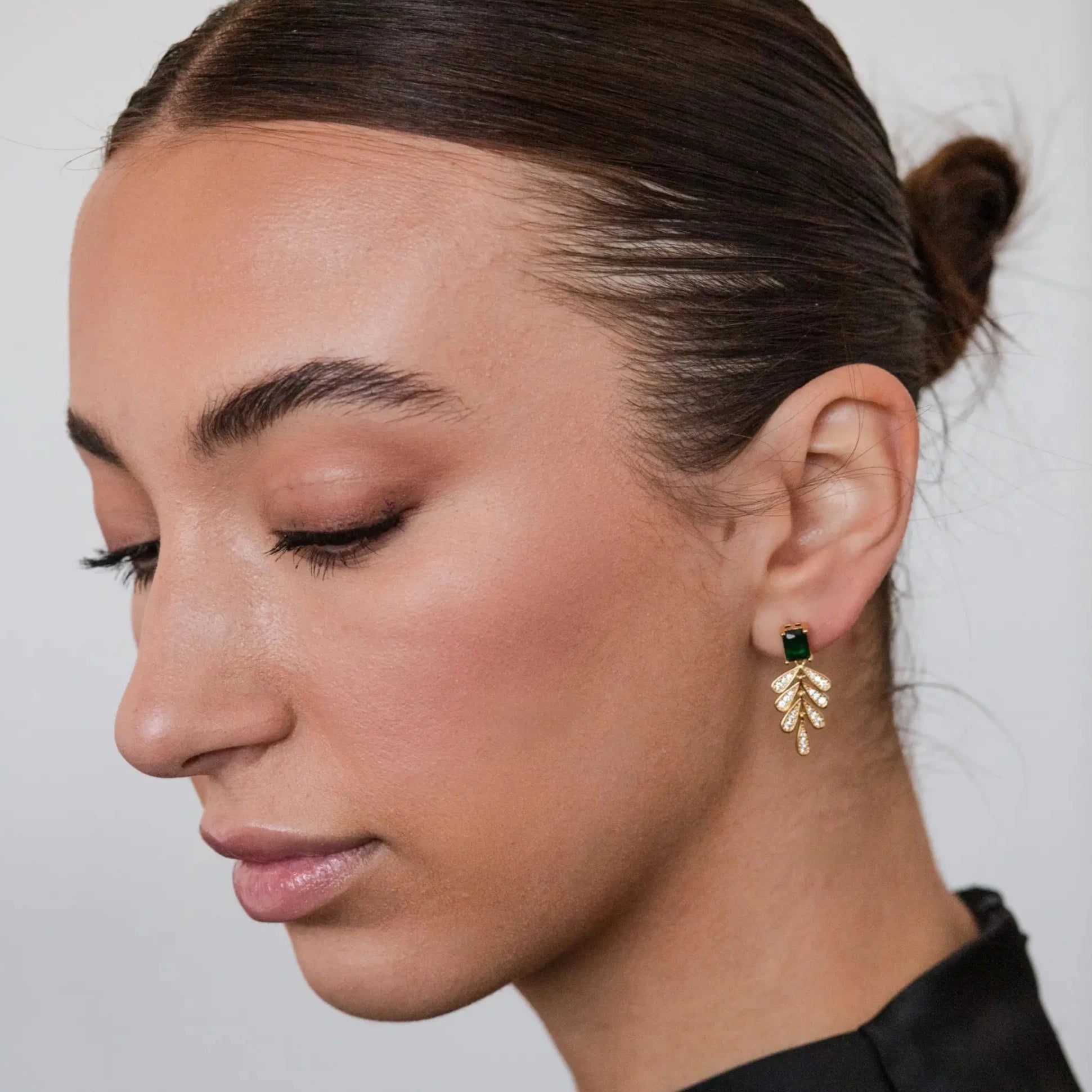 Emerald Luxe Drop Earrings